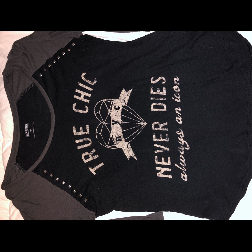 Express 3/4 shirt size large